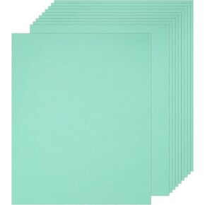 MECCANIXITY 50 Pcs Shimmer Cardstock Paper, 8 x 11 Inch Light Blue Shimmer Paper Sheets, Metallic Cardstock Paper for Art Supplies, Paper Crafting, DIY Crafts
