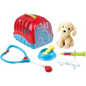 PlayGo Pet Carrier for Dogs - All Breeds, Medium Size - Red, Blue, Yellow, Green - Portable, Travel, Camping, Hiking, Overnight Stays