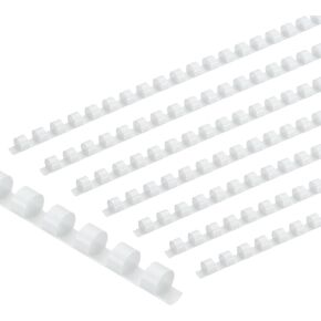 PATIKIL 10MM (3/8 ") أمشاط ملزمة بلاستيكية ، 200 PCS 21 RINGS COMB RINDING ROLING 60 SETROPER STIPER SITER