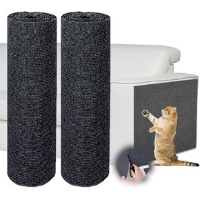 2 PCS لماشية خدش الحصير خدش قابلة للتخليص DIY PET PADS للأريكة والجدار والأبواب والحماية الأثاث حصيرة CAT لحماية الأثاث 39.3’x15.7 '' ، رمادي