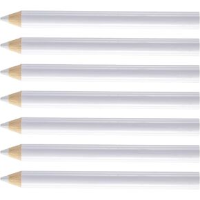 7 PCS Fabric Sewing Pencils, 8.75 cm White Pencil Markers, Washable Tailor Chalk Pen, Sewing Making Tools for Fabric Wipe Quilting, Clothes Design, DIY Crafts
