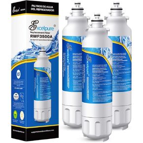 EXCELPURE ADQ73613401 Replacement for LG LT800P, ADQ73613402, ADQ736134, ADQ73613408, Kenmore 9490,46-9490, 3PACK, LMXS30776s, LSXS26326S, LSXS26366S, LSXS26366D, LMXC23746S, LMXC23746D, RWF3500A