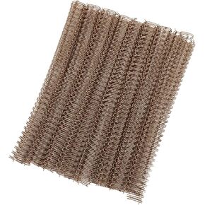 100pcs حلقة مزدوجة حلقة السلك ربط العمود الفقري 9/16 بوصات الربط 3: 1 الأسلاك الملعب حلامة حلقة مزدوجة الربط التوأم للطلاب وزملاء العمل (الذهب الفاتح ، سعة 120 ورقة)