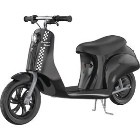 Razor Pocket Mod Miniature Miniated Euro-Style Electric Ages Ages 8+ ، التصميم المستوحى من الطراز القديم ، مفتاح عالي السرعة/منخفضة ، حتى 80 دقيقة من وقت الركوب