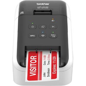 Brother RQL-810W- (QL-810W) Ultra-Fast Label Printer with Wireless Networking White (Renewed Premium)