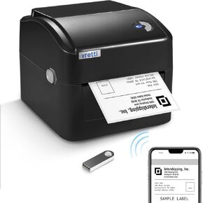 vretti Thermal Label Printer, 5G WiFi 4x6 WirelessShipping Printer Compatible with Etsy, Ebay, Amazon, Shopify, USPS for Small Business & Package