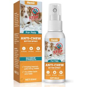 No Chew Spray for Dogs, Alcohol Free and Non-Toxic Bitter Apple Spray for Dogs& Cats, Effective Dog Deterrent-S-Pray for Protecting Furniture