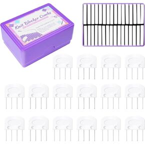 cesusme 32 pcs حظر حظر الدبابيس ، دبوس حظر الكروشيه للحياكة ، حاصرات متماسكة أمور لحظر جهاز مشاريع الإبرة الدانتيل الخياطة （color）