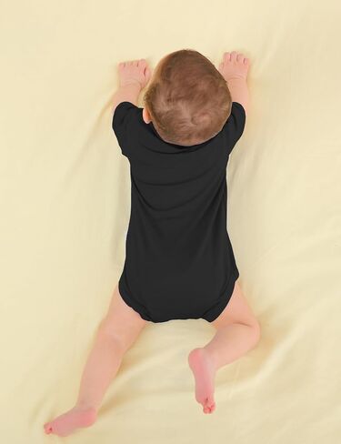 Jimonda Baby Bamboo Viscose Bodysuit Boy/Girl 2Pcs Rompers | Soft Breathable Viscose,Lightweight,Silky and smooth,Summer Short Sleeve,0-24Months,Skin-Friendly,Outfit Clothes,All Occasion in Kuwait