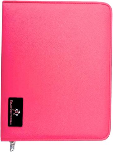 Leather Shear Cases for Hairstylist Holds 10 Grooming or Beauty Shears, Shear Holder (YELLOW) in Kuwait