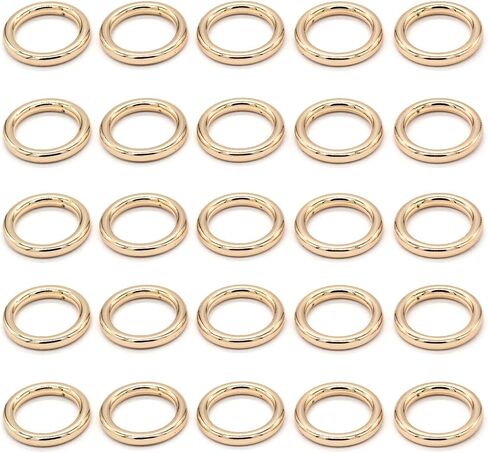 20pcs 10 ملم معدن O حلقات ، دبابيس حلقة من سبيكة الزنك الدائرية للملابس ، الحقائب ، الأحزمة ، الحرف اليدوية (أبيض فاتح) in Saudi Arabia