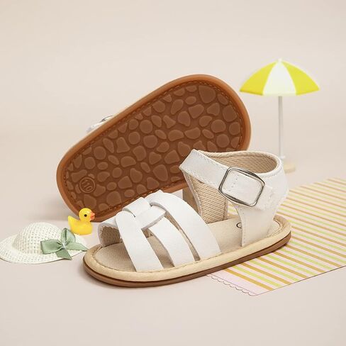 CENCIRILY Infant Baby Girls Boys Sandals Summer Beach Outdoor Bowknot Soft Rubber Sole Toddler Princess Dress Flats Walking Shoes in Kuwait