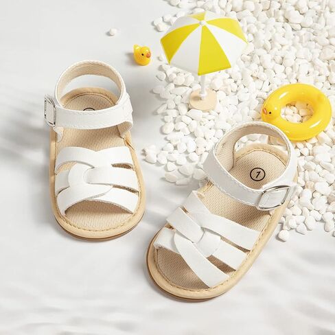 CENCIRILY Infant Baby Girls Boys Sandals Summer Beach Outdoor Bowknot Soft Rubber Sole Toddler Princess Dress Flats Walking Shoes in Kuwait