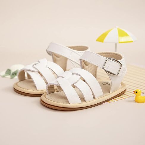 CENCIRILY Infant Baby Girls Boys Sandals Summer Beach Outdoor Bowknot Soft Rubber Sole Toddler Princess Dress Flats Walking Shoes in Kuwait