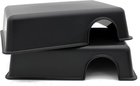 Reptile Hide Box Snake Hide Feel Secure and Safe, Gecko Hide (Black, Large 2 Pcs) in Kuwait