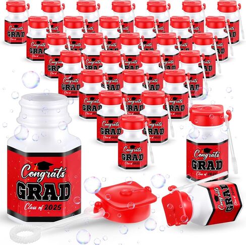 50 PCS Bubble Bottles Mini Class of 2025 Bubble Bubble Wands Bulk Toys to Cratrats Gradie Goodie Filler Cermony Party Favors (Gold) in Kuwait