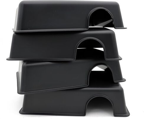 Reptile Hide Box Snake Hide Feel Secure and Safe, Gecko Hide (Black, Large 2 Pcs) in Kuwait