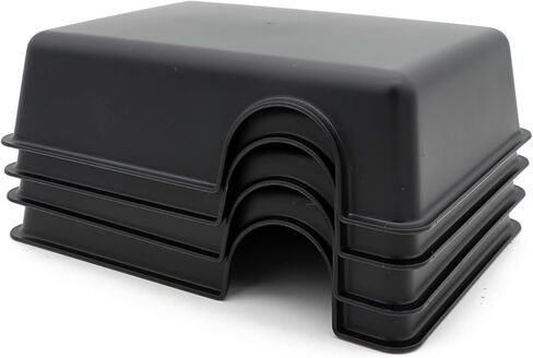 Reptile Hide Box Snake Hide Feel Secure and Safe, Gecko Hide (Black, Large 2 Pcs) in Kuwait
