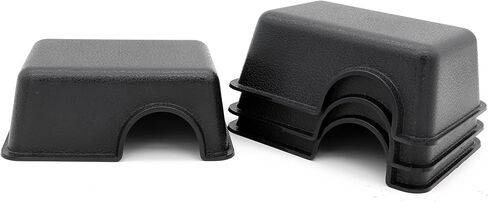 Reptile Hide Box Snake Hide Feel Secure and Safe, Gecko Hide (Black, Large 2 Pcs) in Kuwait