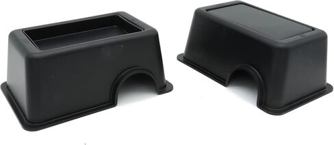 Reptile Hide Box Snake Hide Feel Secure and Safe, Gecko Hide (Black, Large 2 Pcs) in Kuwait