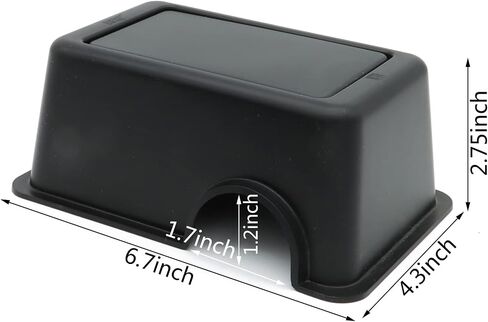 Reptile Hide Box Snake Hide Feel Secure and Safe, Gecko Hide (Black, Large 2 Pcs) in Kuwait