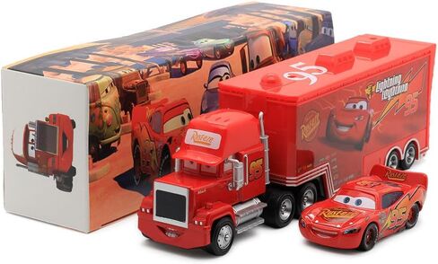 Car 2 3 Toys, Truck and Car Set, Movie Car, Metal and Plastic Material, Children's Christmas and Birthday Gifts (Mack Truck Uncle) in Saudi Arabia