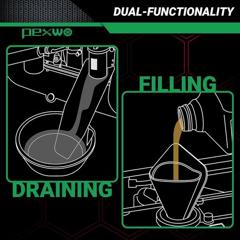 Flexible Oil Funnel Reusable, Oil Change Draining Tool Spill-Free, Form a Funnel, Folding Funnel, Flexible Drain Tool, Flexible Funnel for Oil Draining and Oil Filling in Saudi Arabia