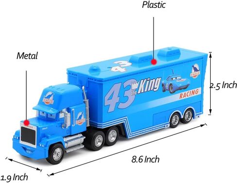 Car 2 3 Toys, Truck and Car Set, Movie Car, Metal and Plastic Material, Children's Christmas and Birthday Gifts (Mack Truck Uncle) in Saudi Arabia