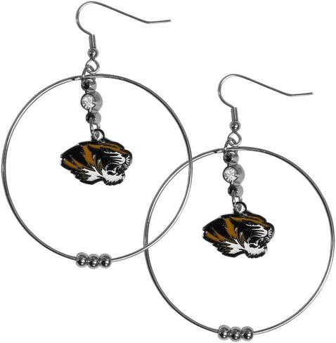 NCAA Memphis Tigers Hoop Earrings, 2", Blue in Saudi Arabia