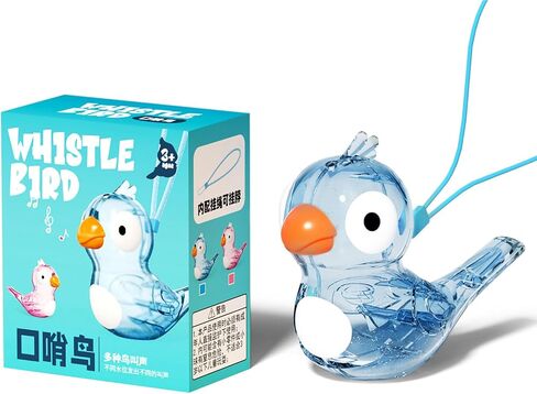 Kids Toys Bird Whistle with Lanyard Fidget Toys Plastic Whistle Party Favors for Kids 4-8 Birthday Gifts (Blue) in Saudi Arabia