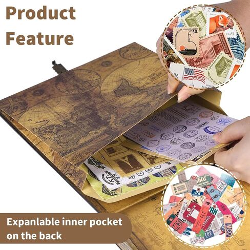 Our Adventure Book Scrapbook, Photo Album 146-Page, Retro Embossed Travel Scrapbook, Up Memory Book for Couples, Gifts, Anniversary, Wedding (8.9 * 7.7 in) in Saudi Arabia