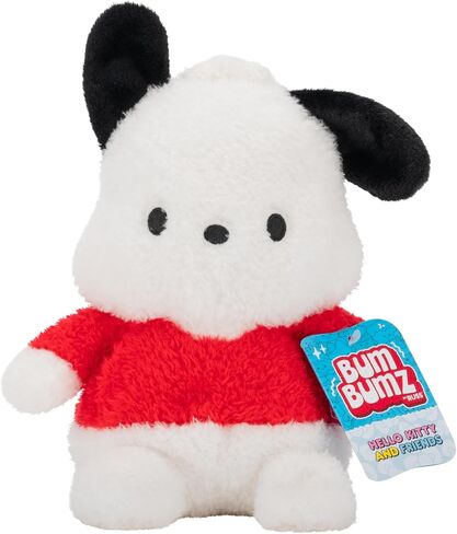 BumBumz 7.5-inch Hello Kitty and Friends Bumz - Classic Pochacco Plush - Collectible Sanrio Toy - from The Makers of Original Squishmallows - Ages 3+ in Saudi Arabia