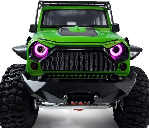 RC Car 17mm 2 LEDS Angel Angel LED LED مصابيح أمامية/خلفي/ضوء خلفي قطره خارجي 17 مم لـ 1/10 مصابيح أمامية لسيارة RC زاحف تم ترقيتها (Multicolor+White) in Kuwait