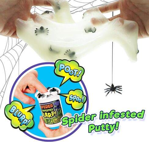 Ja-Ru Flarp Noise Pitty for Kids Cloud & Scated (وحدة واحدة باللون المتنوع) | صانع الضوضاء FARRT SLIME ، معجون سحابة ناعمة بألوان النيون لعبة الإجهاد الكبير للبنين والبنات والبالغين. in Kuwait