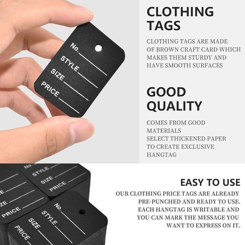 1000Pcs Merchandise Marking Tags Clothing Labels Perforated Price Coupon Tags in Saudi Arabia