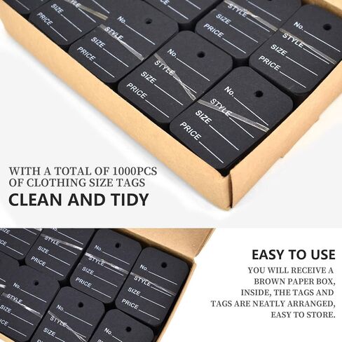 1000Pcs Merchandise Marking Tags Clothing Labels Perforated Price Coupon Tags in Saudi Arabia