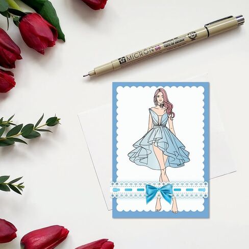 CHGCRAFT FRASINABLE امرأة سيليكون صافية لصنع البطاقات ، DIY SCRAPBOOKING ، زخرفة ألبوم الصور - خلفية شفافة ، 4.3x6.3inch in Kuwait