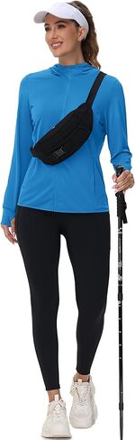 TACVASEN Women's Sun Hoodies Lightweight Jacket for Women Zip Up UPF 50+ UV Shirt Long Sleeves in Saudi Arabia
