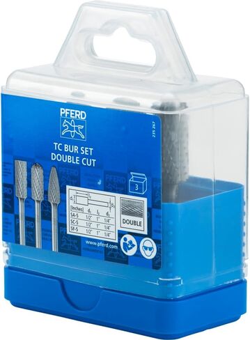 5 Piece Bur Set - 1/4" Shank Plastic Case, INOX Cut in Kuwait