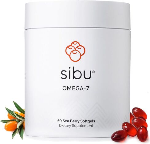 sibu Omega-7 Softgels, Premium Organic Himalayan Sea Buckthorn Oil (60ct, 30 Day Supply) – Supplement for Healthy Skin, Hair, Nails and Dryness in Saudi Arabia