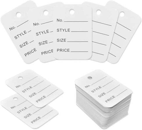 1000Pcs Merchandise Marking Tags Clothing Labels Perforated Price Coupon Tags in Saudi Arabia