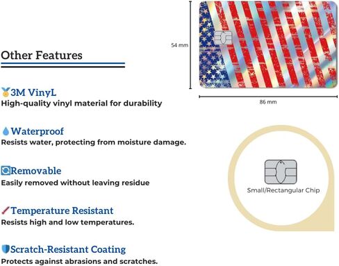 (2 Units) Holographic Credit Card Skin – 3M Material Debit Card Sticker, Waterproof, Durable & Easy to Apply, Multi-Design Personalised Cover (FBI Funny ID) in Kuwait