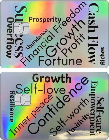 (2 Units) Holographic Credit Card Skin – 3M Material Debit Card Sticker, Waterproof, Durable & Easy to Apply, Multi-Design Personalised Cover (FBI Funny ID) in Kuwait