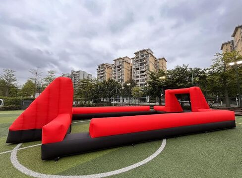 40ft x 20ft Outdoor Inflatable Soccer Field Inflatable Football & Soccer Pitch Court for School Playground/Family/Team Games(No Blower Included) in Saudi Arabia