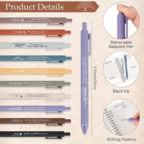 Kosiz 40 Pcs Mother's Day Christian Gifts Bulk for Women Men Prayer Journal Religious Bible Verse Notebooks with Christian Pens Tree Themed Notepad for Church Teacher Sunday School (Boho Color) in Kuwait