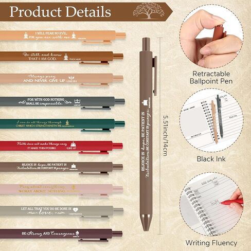 Kosiz 40 PCS عيد الأم الهدايا المسيحية بالجملة للنساء رجال صلاة مجلة كتب الكتاب المقدس الدينية مع الأقلام المسيحية شجرة المفكرة لمدرسة المعلم الأحد (Boho Color) in Kuwait