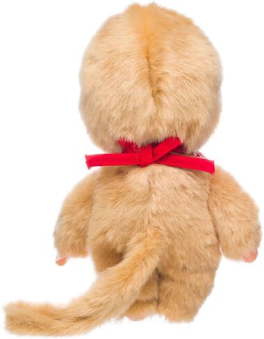 Monchhichi Sekiguchi Beige Boy with Bib - Red/White in Kuwait