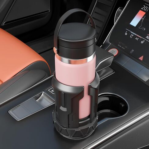 Self-Size Car Cup Holder Expander, Adjustable Cup Holder Expander for Car. Cup Holder Adapter for Large Yeti, Stanley, Nalgene, Owala Tumbler & Mugs. Car Holder Insert Accessories in Saudi Arabia