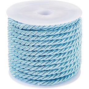 cheriswelry 3mm ملتوية الحبل الساتان الساتان بوليستر سلسلة زخرفية الحبل الديكور ل DIY قلادة المجوهرات صنع الأزياء الستار