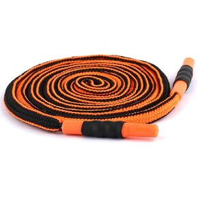 Walwal 1 Pack 51 inch prapstrings الحبل الربابي القطني ، مناسب لسروال أسواق للعرطات (حبل برتقالي أسود ، رأس أسطواني بلاستيكي)